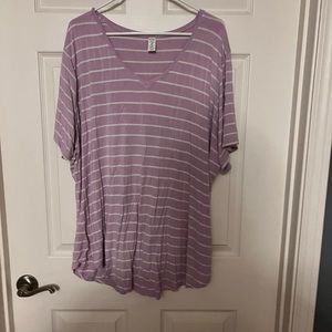 OLD NAVY Lavender Striped tshirt